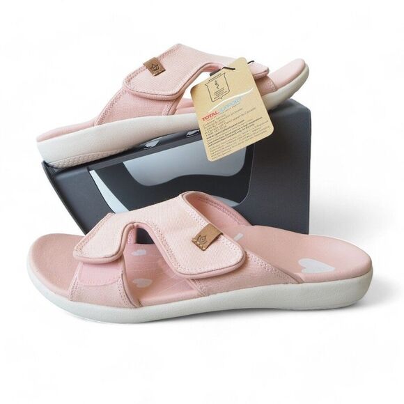 Spenco Kholo Believe Orthotic Slide Sandal Pale Blush Pink Women's 9B - Picture 1 of 9